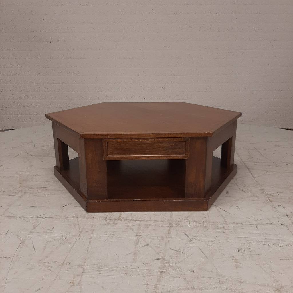 Salontafel 6 hoekig met lade
