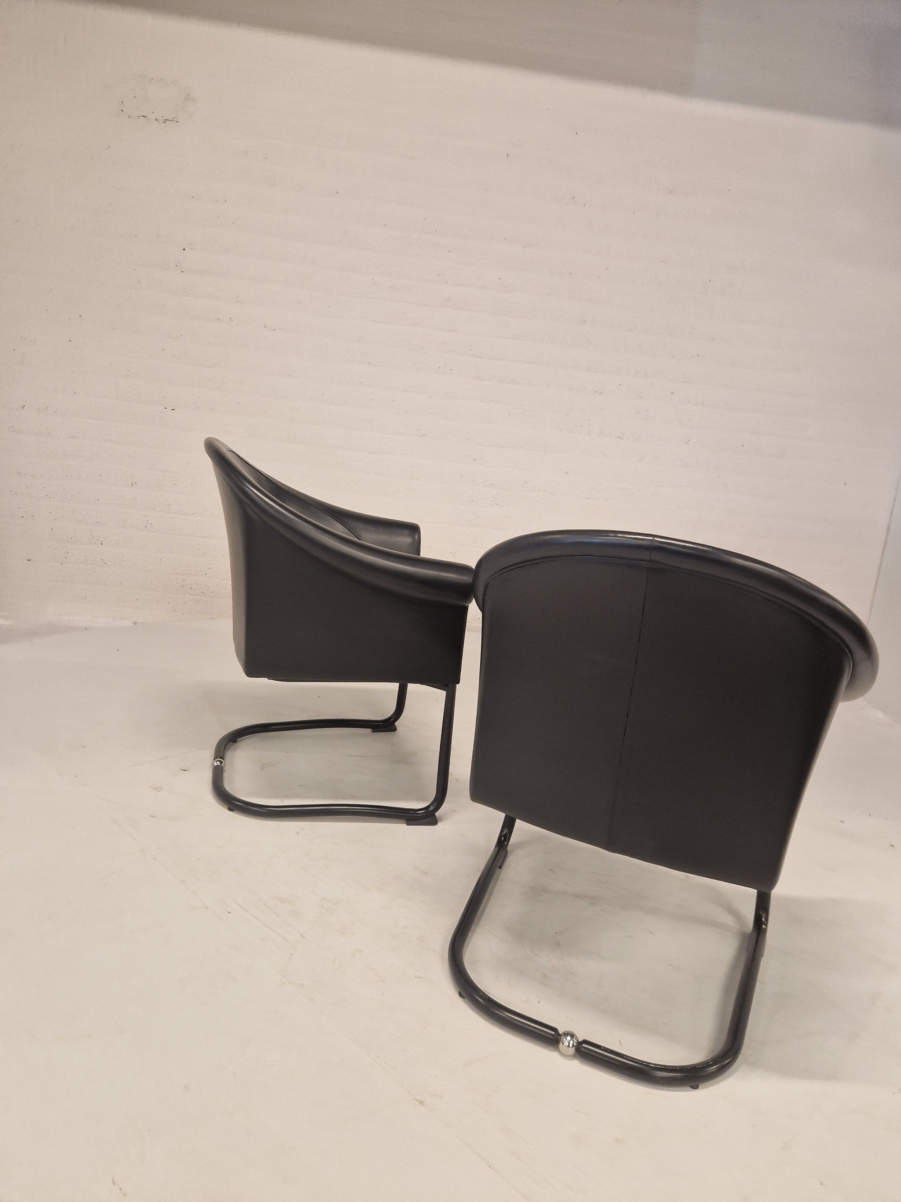 Set van 2 fauteuils van Slitta Slinan voor Poltrona Frau