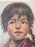 Olieverf zigeunermeisje