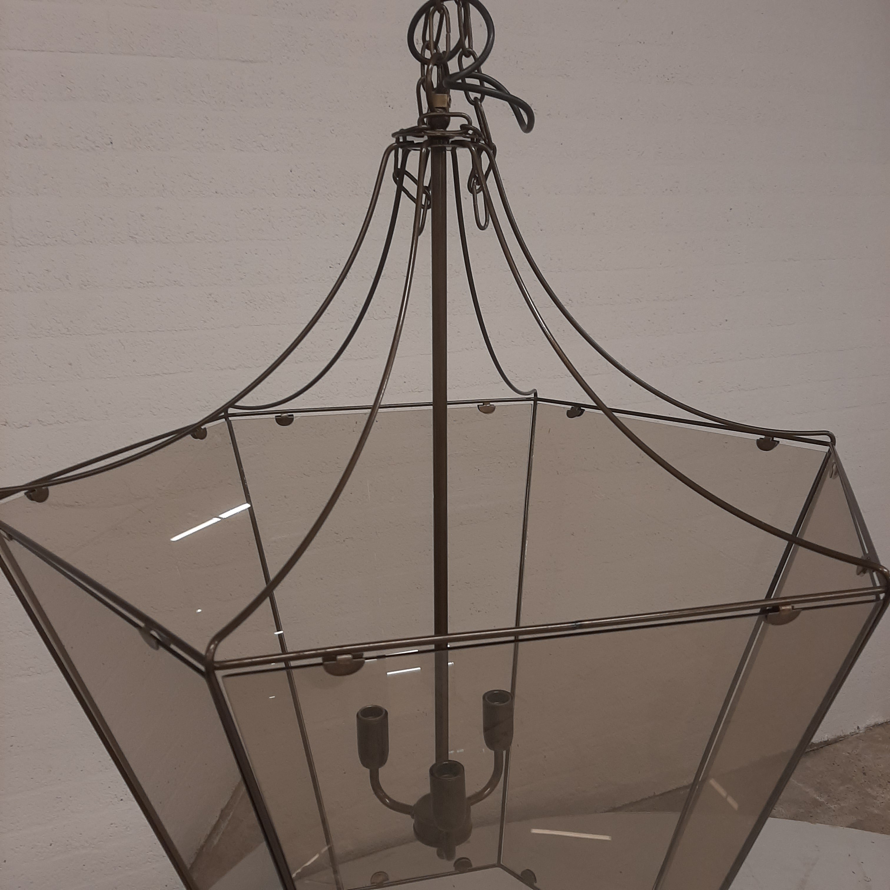 XXL Lamp Lantaarn 6 Vlakken Glas