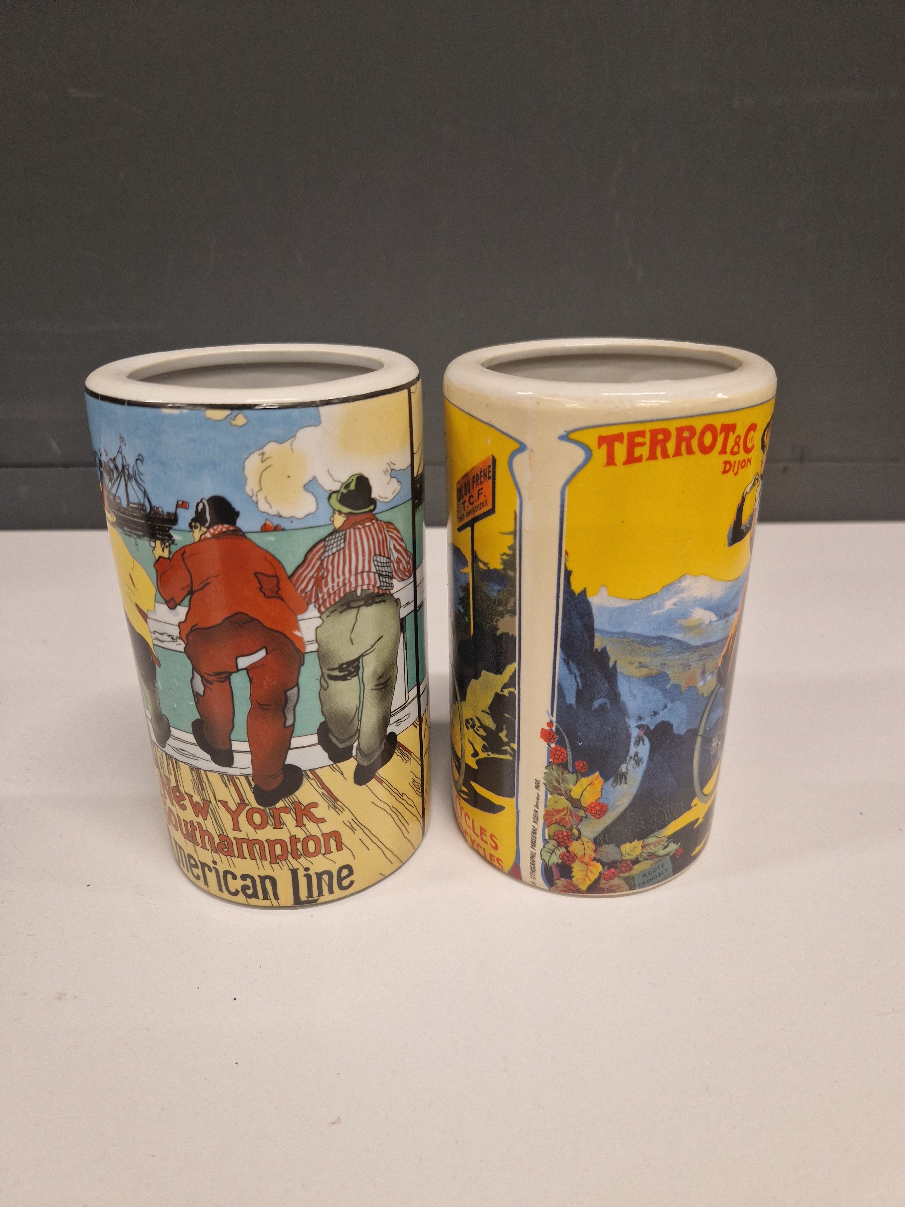 2 vintage vaasjes