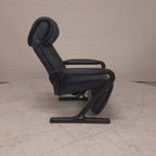 Vintage AP design relaxfauteuil blauw leer
