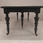 Zwarte 4 delig uitschuifbare tafel