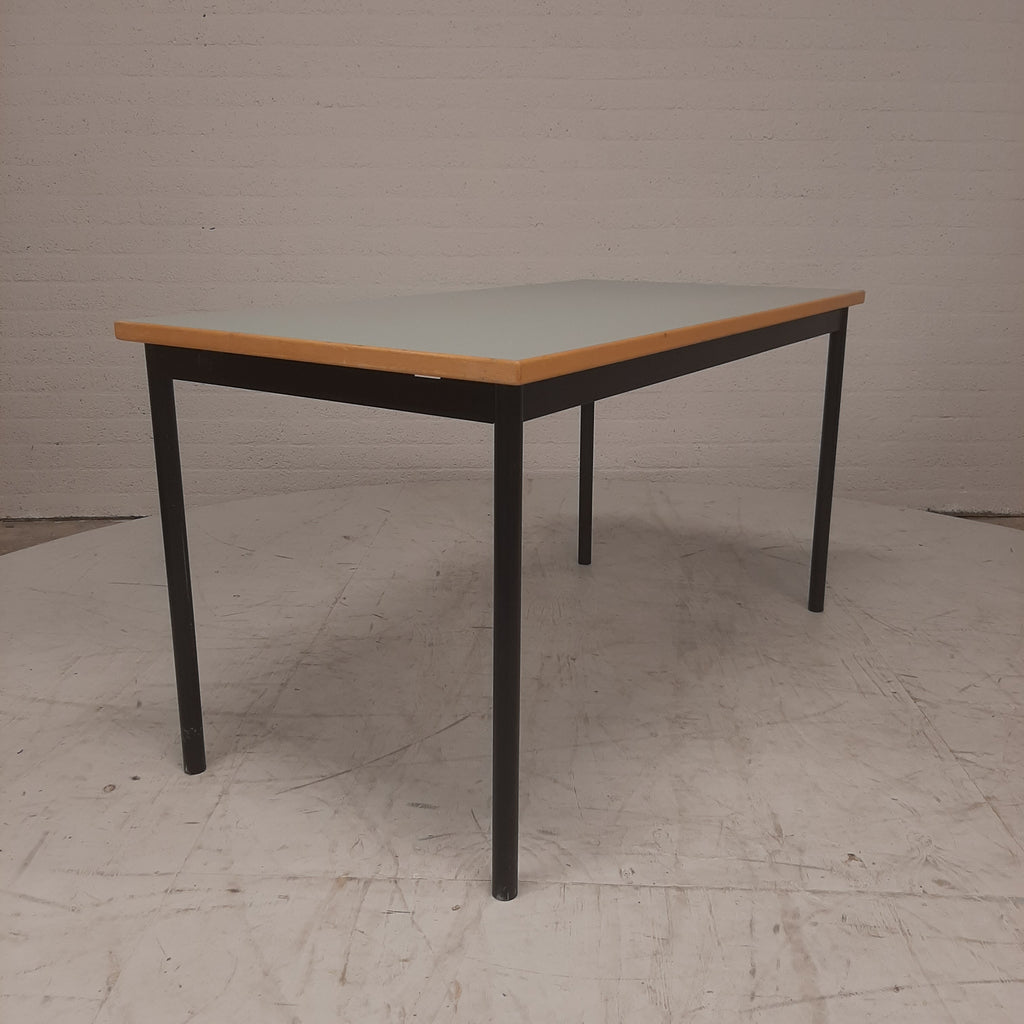 Eettafel / vergadertafel mintgroen blad