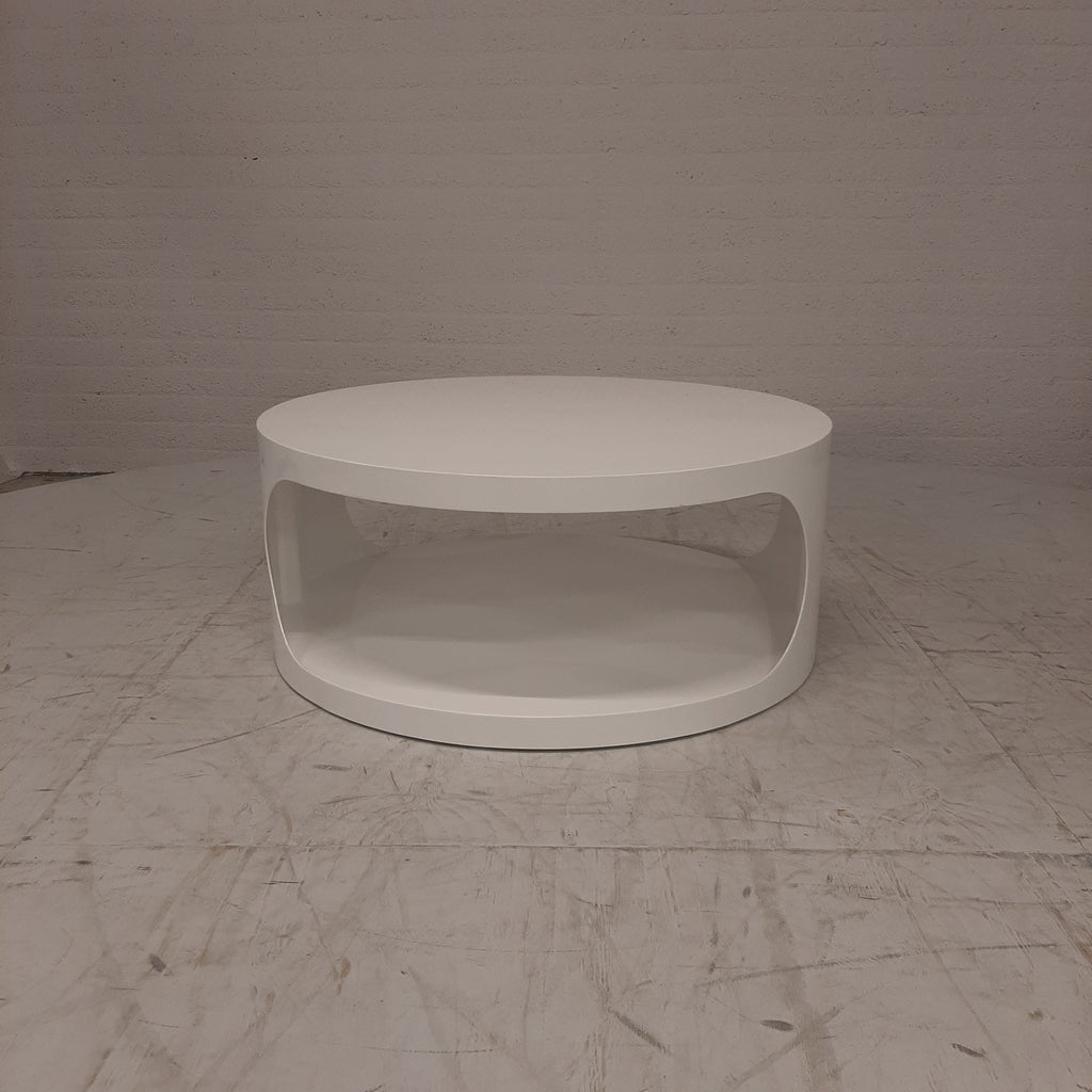 Salontafel ronde witte space age