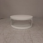 Salontafel ronde witte space age