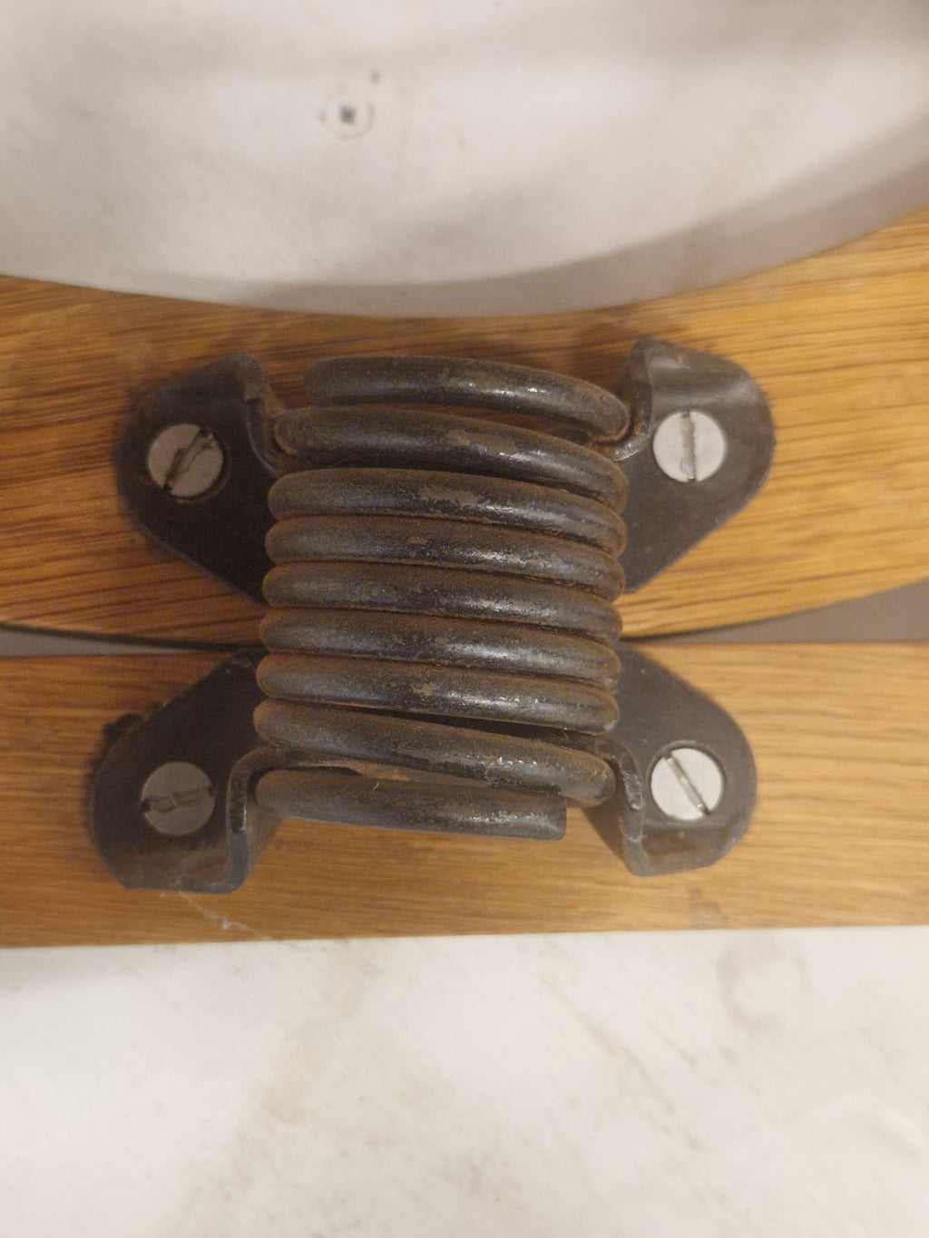 Eiken schommelstoel, rocking chair, 70's