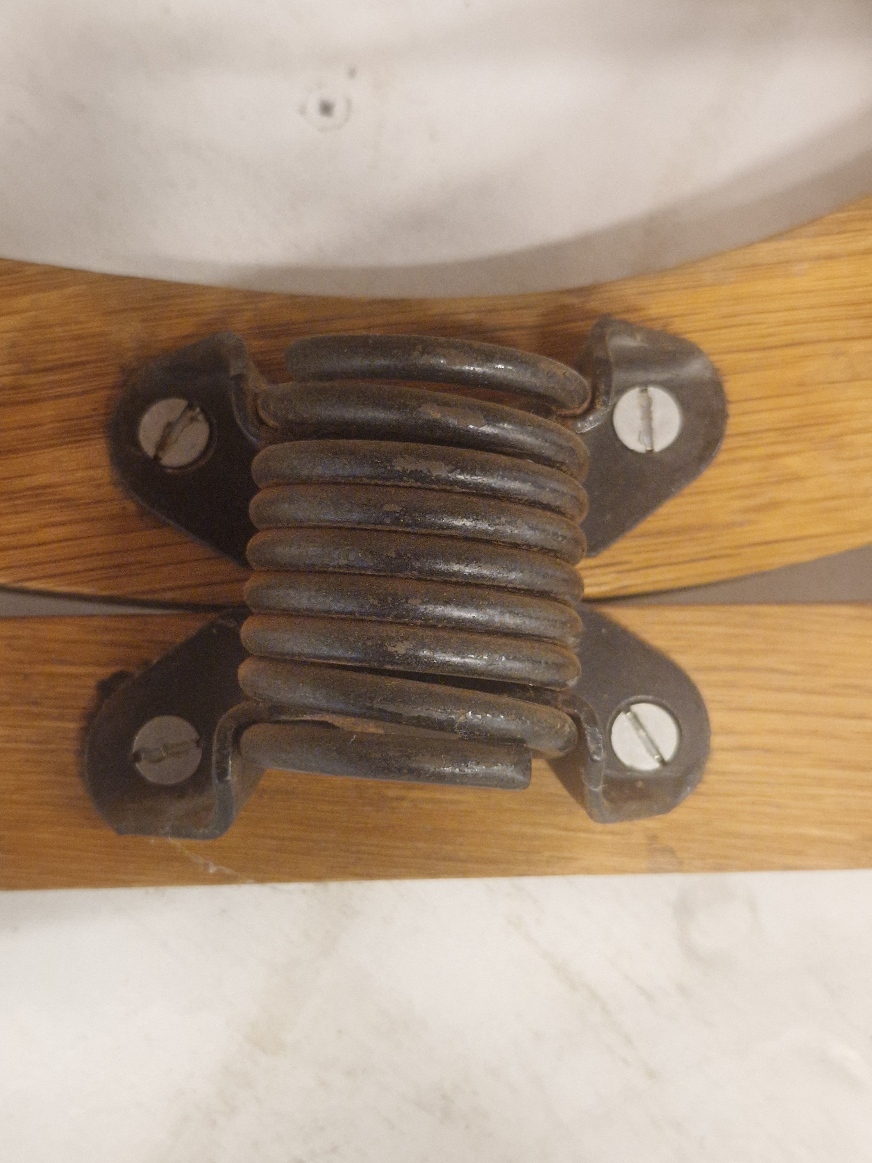 Eiken schommelstoel, rocking chair, 70's