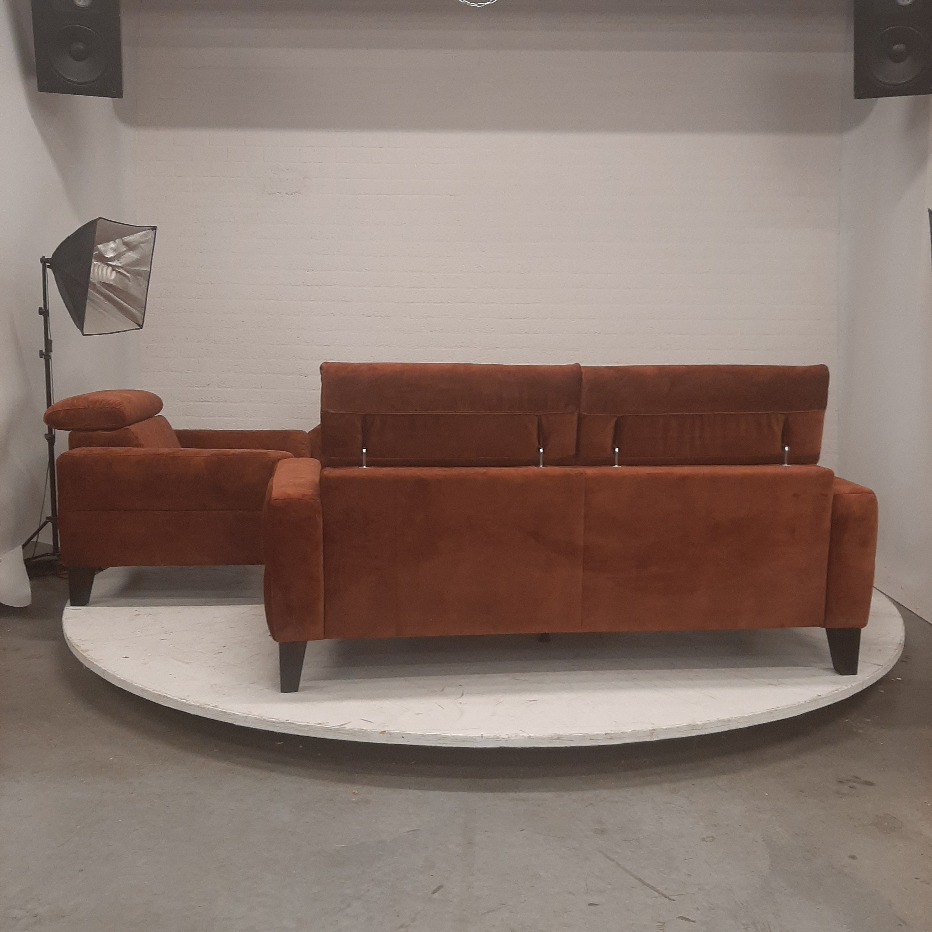 Bank set donkerbruin