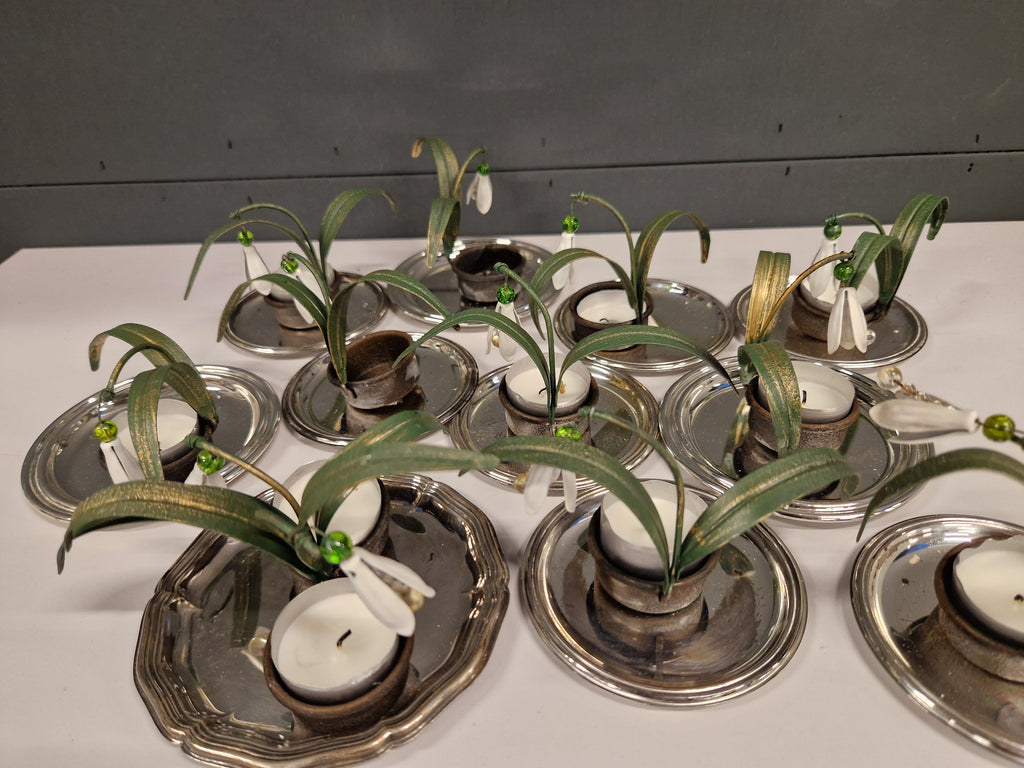 Kaarsenstandaard sneeuwklokje, 5 stuks voor 20