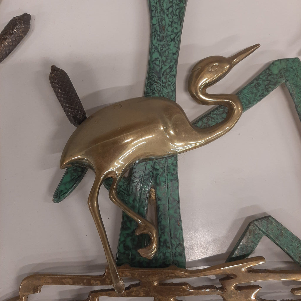 Metalen wanddecoratie kraanvogels p.st