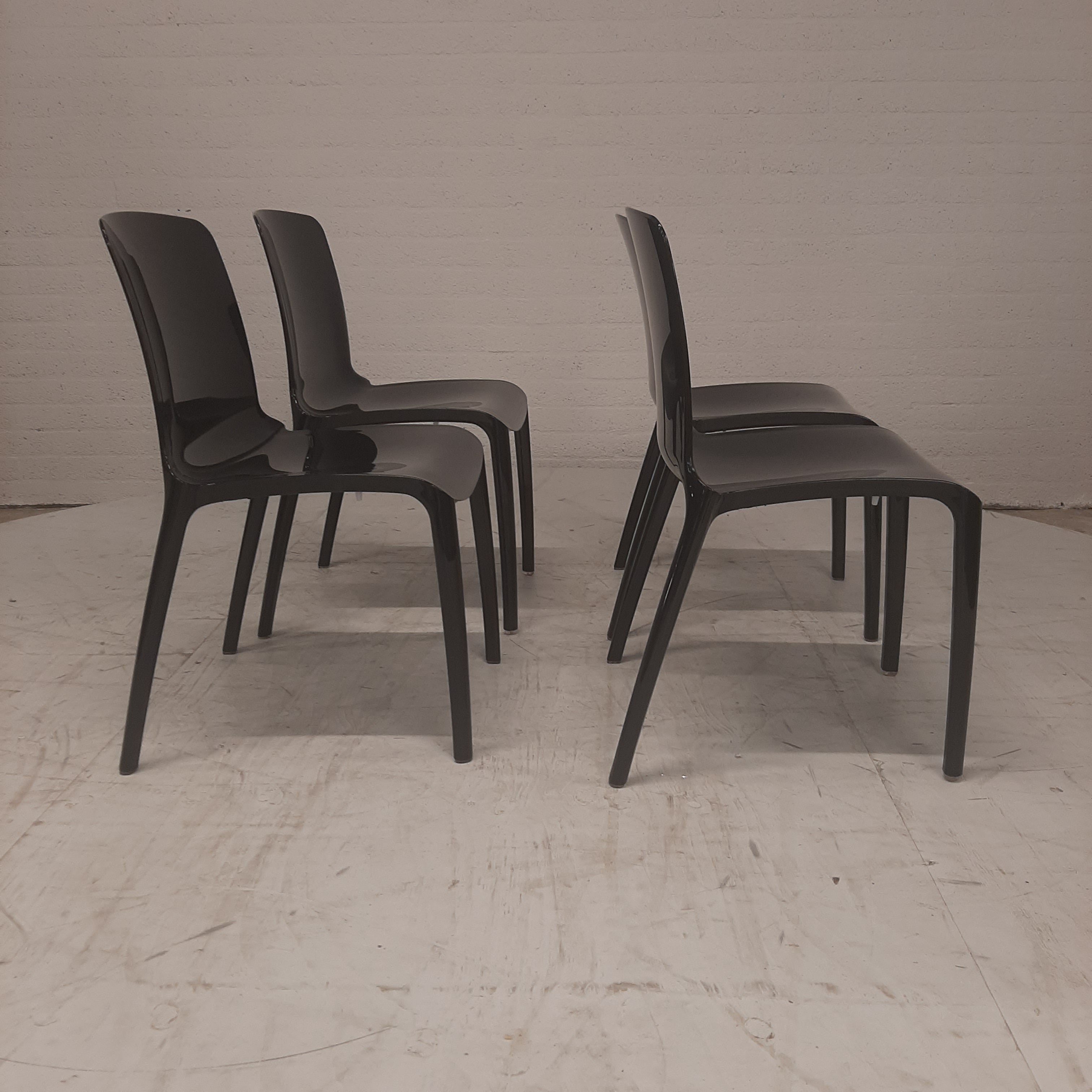 Set van 4 Tiffany Chairs zwart
