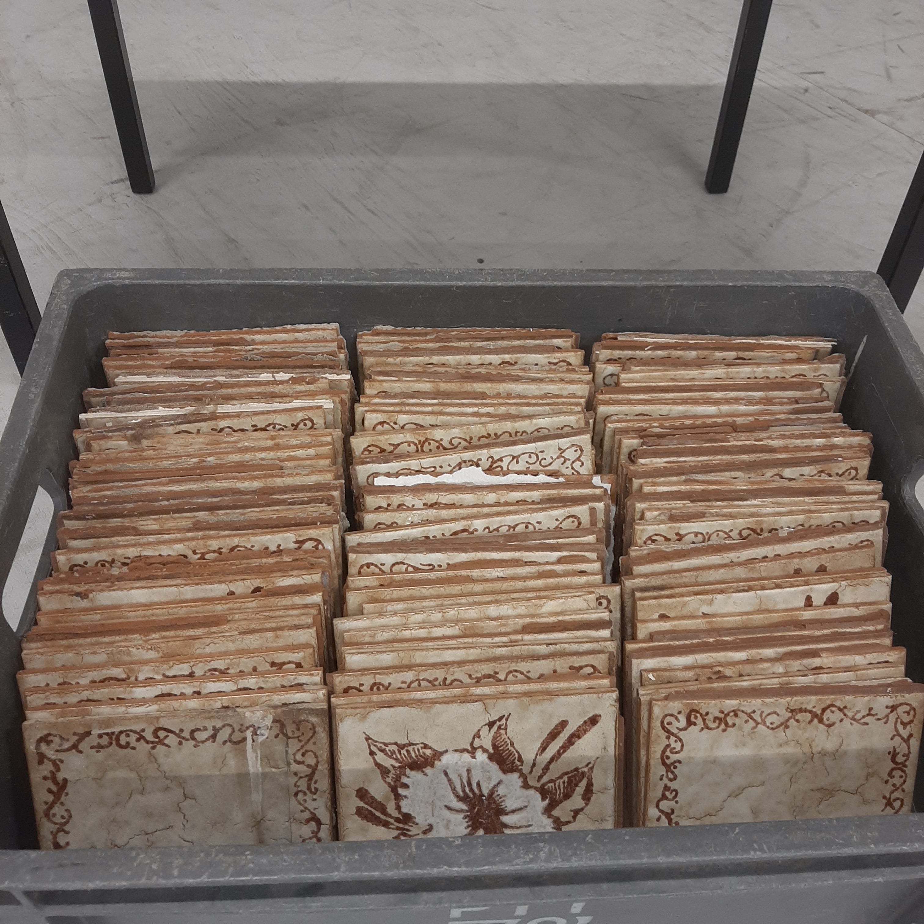 Vintage tegels motief 101 stuks