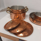 Koperen pannenset Tagus Chef 6 delig