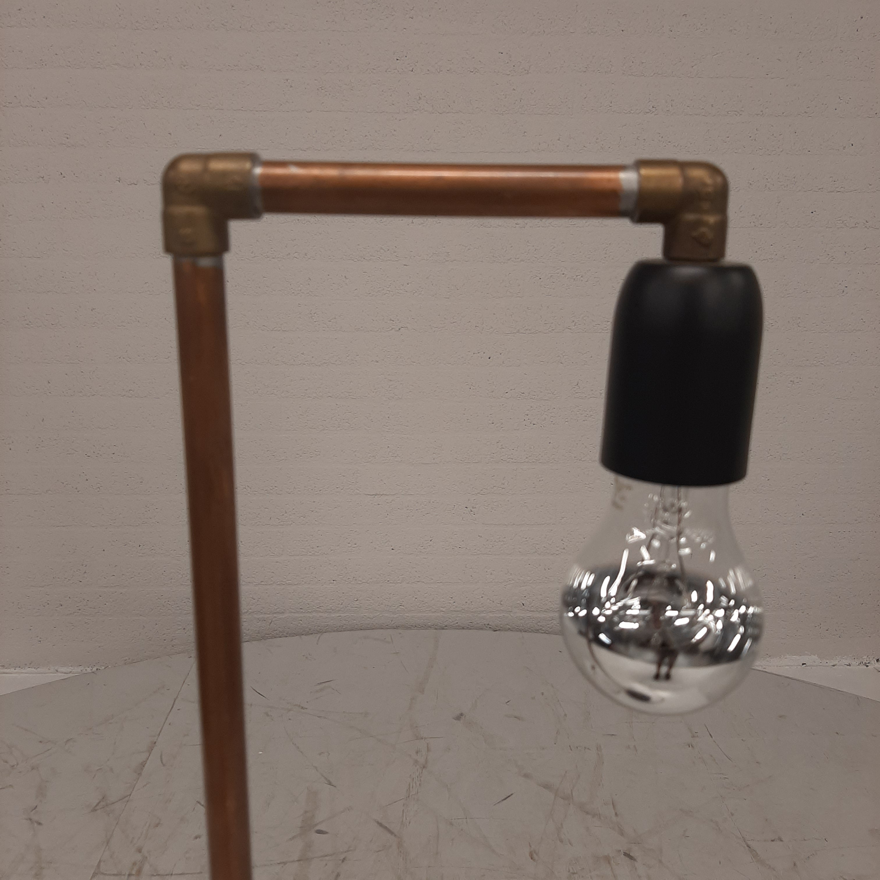 Tafellamp koperenbuis
