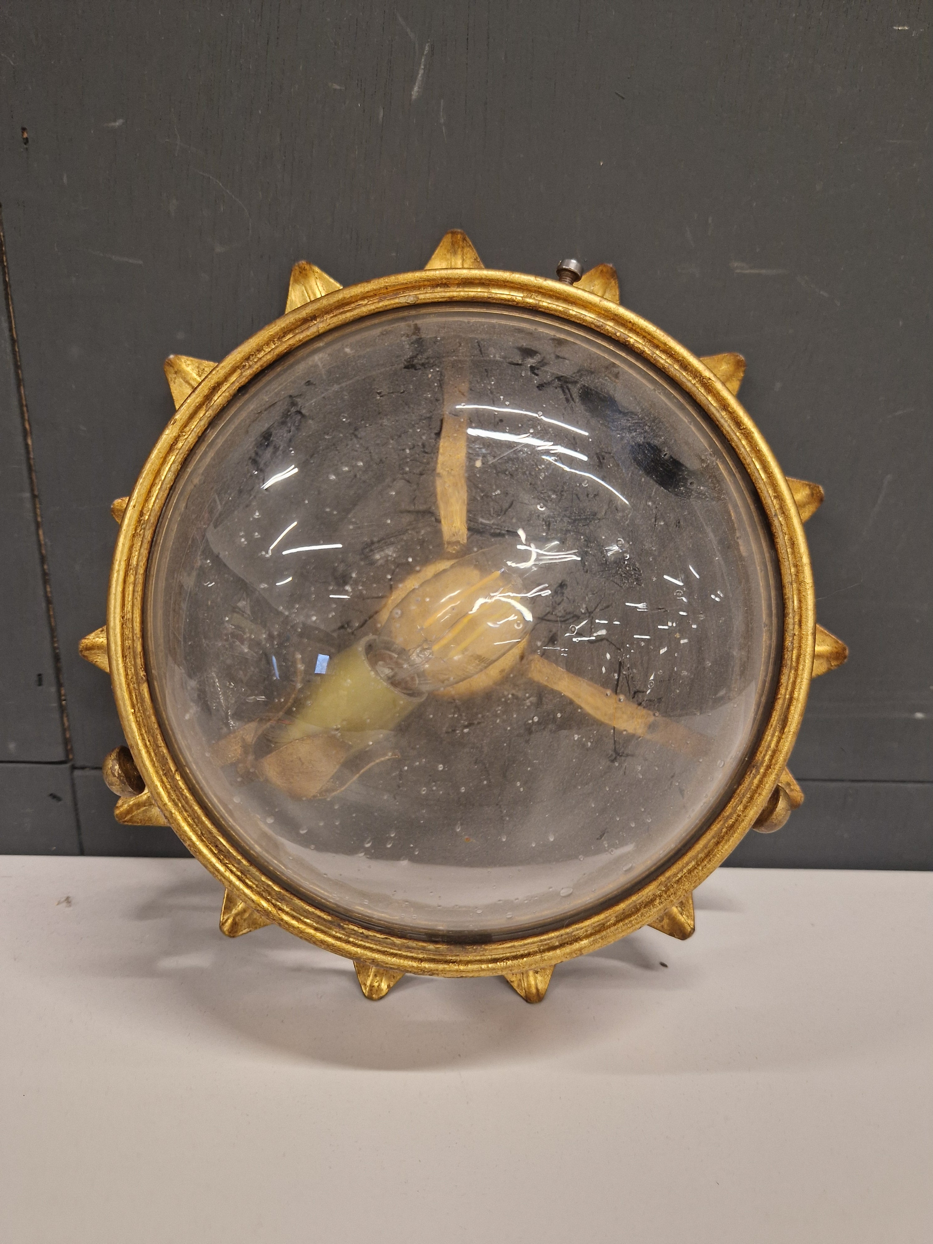 Jaren 50-70 plafondlamp, zonnebloemmotief