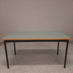 Eettafel / vergadertafel mintgroen blad
